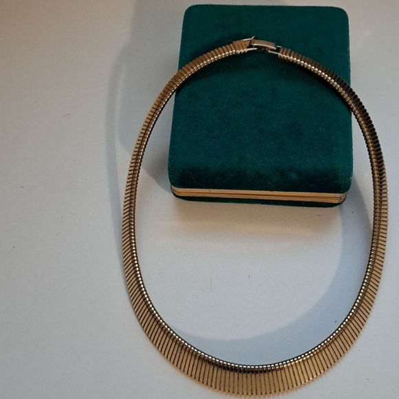 Vintage Park Lane Gold Tone Snake Collar Choker - Picture 9 of 9